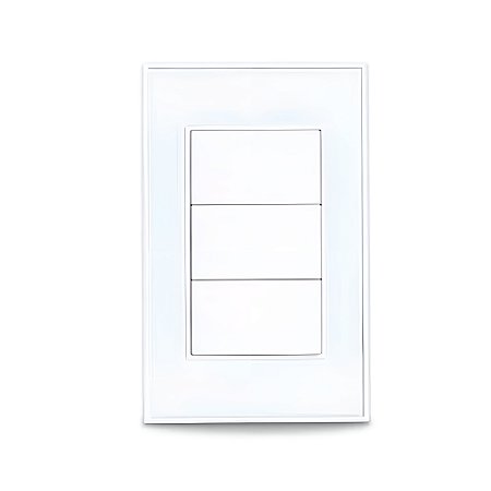 Interruptor Inteligente Zemismart, Zigbeee, Com 3 Botões, Compatível Com Alexa, Google Home, Branco
