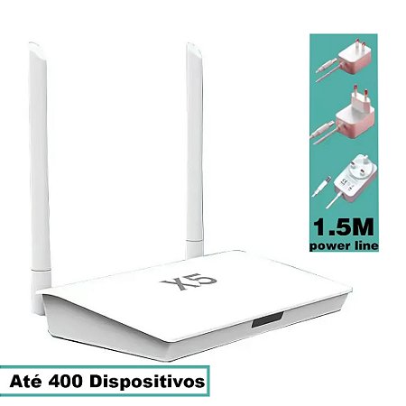 HUB Gateway Zigbee, Smart Life, Bluetooth 5.0, Até 400 Dispositivos, Antena Longo Alcance, 2 em 1, HUB X5, Branco