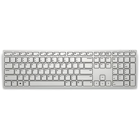 Kit Teclado e Mouse Sem Fio Dell Pro, KB3121Wt, ABNT2, Até 4.000 DPI, Bluetooth 2.4GHz, Branco