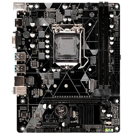 Placa Mãe GoLine GL-H310M-G2 LGA 1151 Micro-ATX DDR4 M.2 HDMI VGA USB 3.0 Ethernet Gigabit LAN 8ª/9ª Geração
