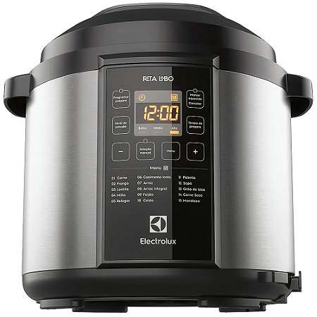Panela de Pressão Elétrica Electrolux 6L Preta Experience por Rita Lobo (PCC20) - 220V