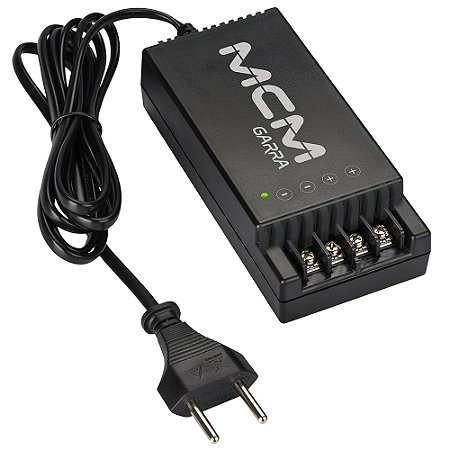 Fonte de Energia 12V8 5A Garra, Para Câmeras de Segurança, CFTV, MCM, FON1378-RS-2