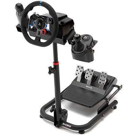 Suporte para Volante Simulador Extreme Simracing SPRO V3, Compatível com Logitech G27, G29, G920 e G923, Preto