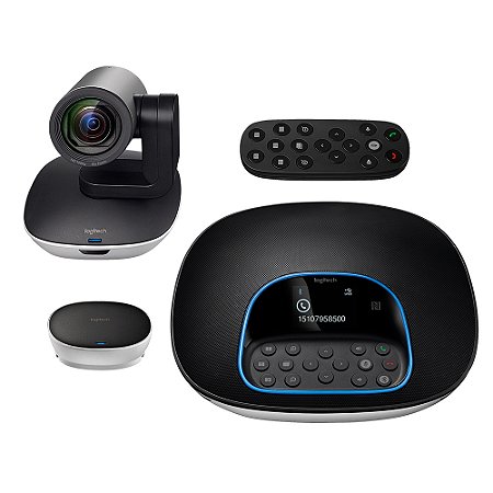 Sistema de Vídeo Conferência Logitech ConferenceCam CC3000e 2.0 Full HD com Microfone e Alto-Falante