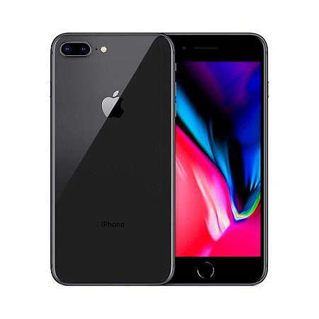iPhone 8 Plus 64GB Preto Espacial, A11 Bionic, Câmera Dupla 12MP, Retina HD 5.5", iOS, 4G