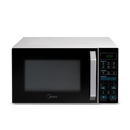 Forno Micro-Ondas 35L Midea MXSA35P2, SmartPlate, 220V, 1000W, Função Eco, Branco/Preto