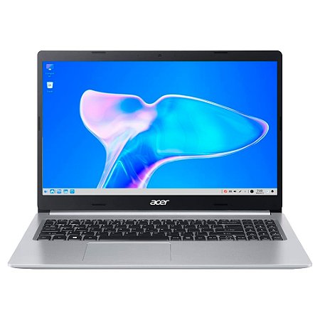 Notebook Acer Aspire5 A515-45-R36L AMD Ryzen 7 5700U 12GB RAM, Radeon, 512GB SSD, 15.6” LED IPS Full HD Prata Linux Gutt