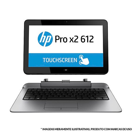 Notebook HP Pro X2 612 G1 Intel Core i3 4010Y 12,5" 4GB SSD 128 GB Touchscreen 4ª Geração (USADO e Sem Fonte)
