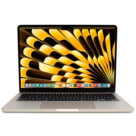 MacBook Air Apple Starlight 13,6" M3, 16GB RAM, 256GB SSD - Tela Liquid Retina 500 nits, Wi-Fi 6E, Touch ID, MC8J4LL/A