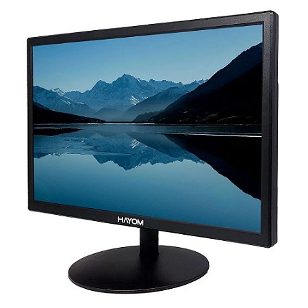 Monitor LED Hayom MO6001 19" HD 1440×900, Conexões HDMI e VGA, Tela Antirreflexo