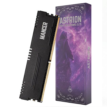 Memoria Mancer Astrion, 8GB (1x8GB), DDR4, 3200MHz, C19, Preto, MCR-ASTN-8GB