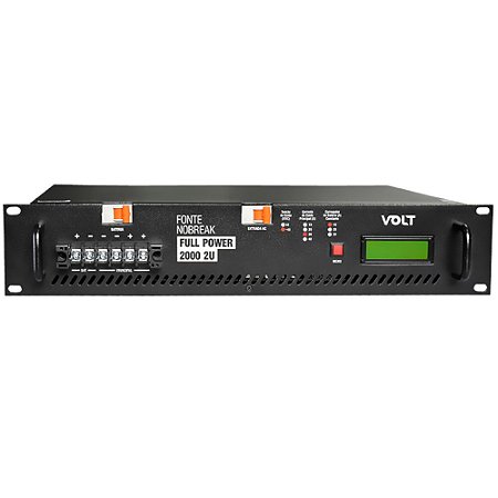 Inversor Senoidal VOLT Full Power 2000W 48VDC para 220VAC, Onda Pura, 2U Rack