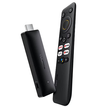 Smart TV Stick Realme 4K RMV2105, Google TV, HDMI 2.1, HDR10+, WiFi/Bluetooth Preto