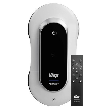 Aspirador Limpeza Polidor Vidros WAP Robot W500 Policleaner, Bivolt, Sucção 8kPa, Tanque 300ml, Escova Rotativa, LED