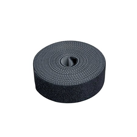 Velcro Macho E Fêmea, Fita Organizadora Dupla Face, Rolo 16mm X 3 Metros, Preto