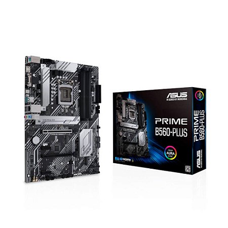 Placa Mãe ASUS Prime B560-Plus AC-HES LGA1200 Chipset B560 ATX DDR4 4 Slots, PCIe 4.0, Dual M.2, HDMI, DP, Wi-Fi