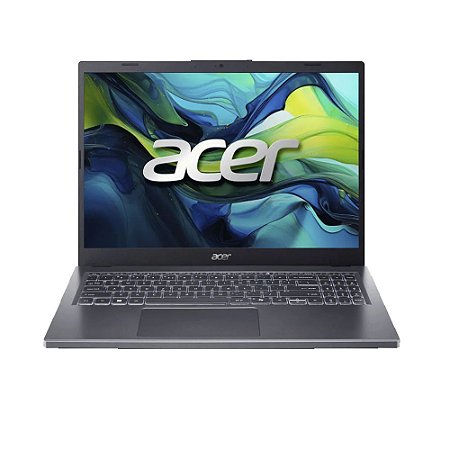 Notebook Acer Aspire A15-51M-54E6 Intel Core i5-13420H, 8GB RAM LPDDR5 4800MHz, 512GB SSD, 15.6" FHD, Win11, Cinza Aço
