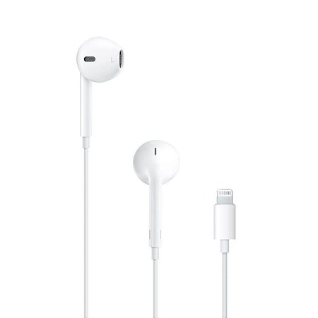Fone De Ouvido Stereo, Lightning, para iPhone, com Microfone, Fio 1.2 Metros, A'Gold, FN-A37 - Branco