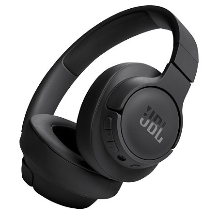 Fone de Ouvido JBL Tune 720BT Bluetooth 5.3, Over-Ear, 76h Bateria, JBL Pure Bass, Voice Aware, Microfone, Preto