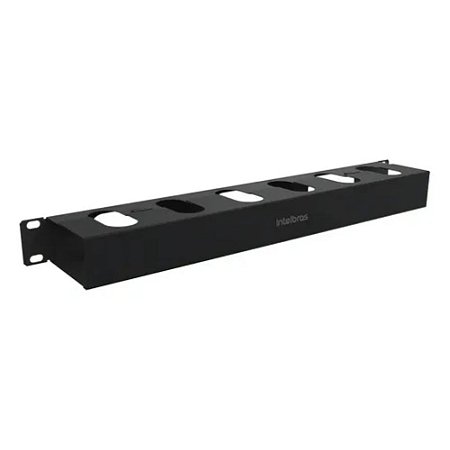 Organizador de Cabos Intelbras OCH1U, 1U Horizontal, 80mm, Compatível com Racks Padrão 19
