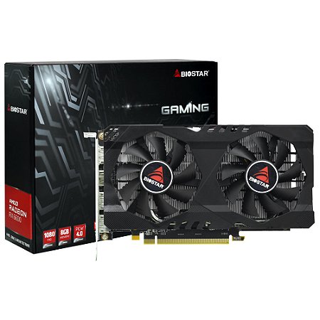 Placa de Vídeo Biostar AMD Radeon RX 6600, 8GB GDDR6, 128-Bit, Ray Tracing, HDMI, 3xDP, VA6606RM81