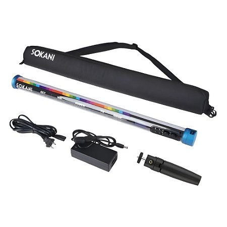 Bastão de LED RGB Sokani X25, 25W Bi-Color, 2500-9000K CRI95+, TLCI97, Controle APP, Portátil, Bateria Integrada