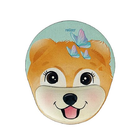Mouse Pad Ergonômico 24 x 20,6cm, Reliza Comfort Fun, Apoio para Pulso e Base Antiderrapante - Estampa Dog