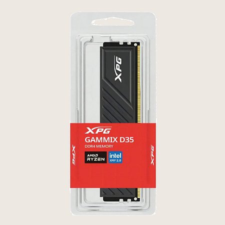 Memória Ram Desktop Adata Xpg Gammix D35, 8Gb (1x8Gb), DDR4, 3200Mhz, C16, (Preto)