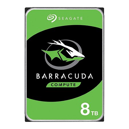 HD Interno Seagate BarraCuda 8TB 3.5" SATA III 6Gb/s 5400RPM 256MB Cache HDD Desktop ST8000DM004