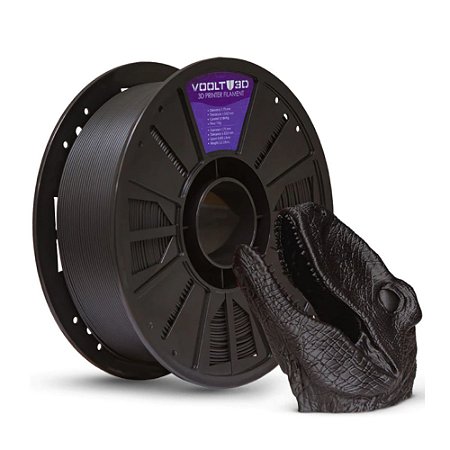 Filamento PLA Preto Velvet High Speed Premium 1 Kg 1,75 mm – Impressão 3D FDM