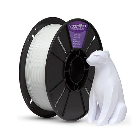 Filamento PLA Branco Velvet High Speed Premium 1 Kg 1,75 mm – Impressão 3D FDM