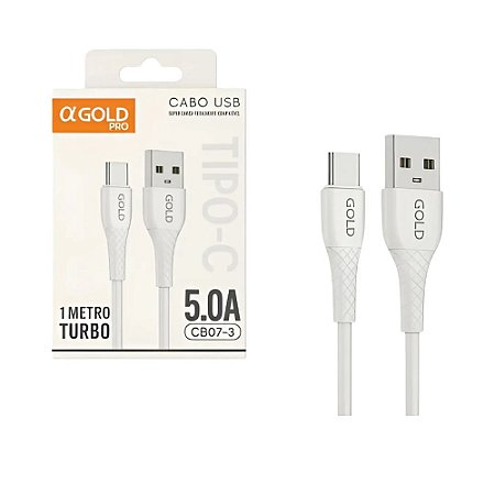 Cabo Usb Super Carga A'gold Pro 5.0a Cb07-3