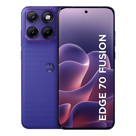 Smartphone Motorola Edge 70 Fusion+ ,5G, 256GB, 24GB (12GB + 12GB RAM Boost) , Tela AMOLED 6,8", Câmera Sony 50MP - Roxo