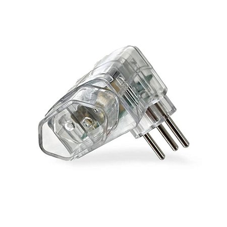 Protetor de Surto (DPS) 2P + T 20A 1 Tomada Bivolt Elgin, Transparente (46RPS301020A)