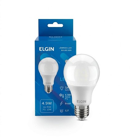 Lâmpada Led Bulbo Elgin A55 4,9W 6500K (48BLED2F49YU)
