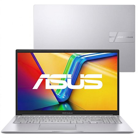 Notebook ASUS Vivobook, Intel Core i5 13ª 8GB, 256GB SSD Windows 11 Home 15,6" LED FHD, 15 X1504VA- Nj1738W  Cool Silver
