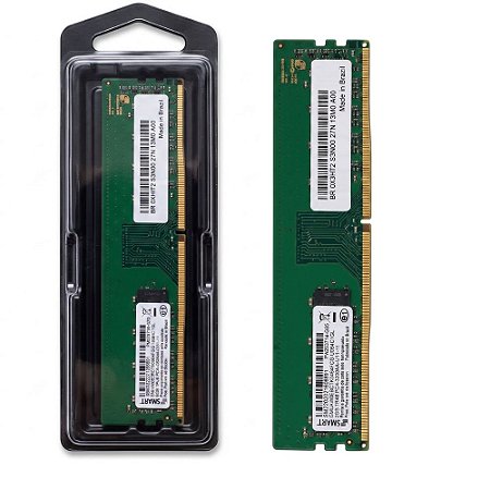 Memória Ram Desktop 8GB (1X8GB) DDR4 3200MHz Smart SMU4WEC8C1K0464FCG, PC4-3200AA-UA1-11