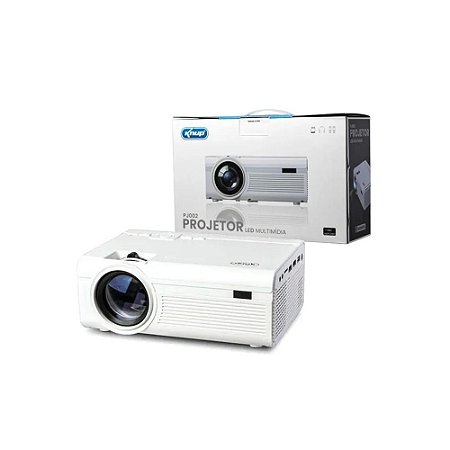 Projetor LED Multimidia Knup KP-PJ002 Full HD 1080p Portatil 1800 Lumens ANSI Bivolt
