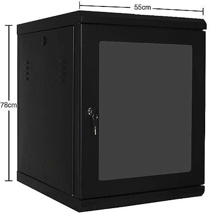Mini Rack Parede Padrão 19 Polegadas 16u X 670mm