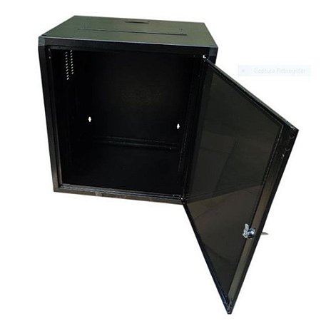 Mini Rack De Parede 6u X 470mm - Standard 19 Preto