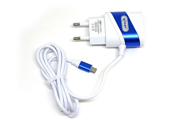 Carregador de Celular Micro Usb 3.1A Knup KP-IC003A Com 2 Portas Usb