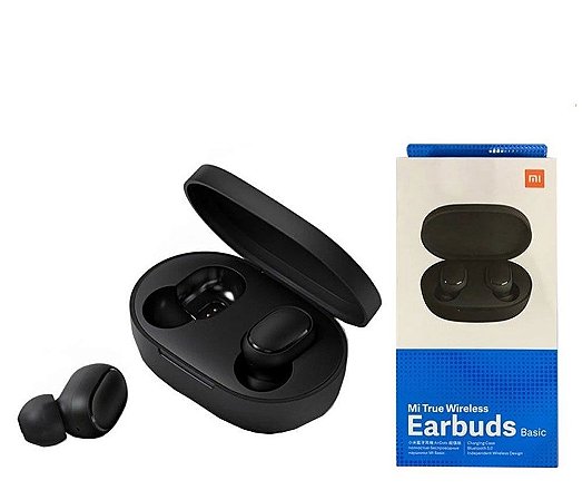 Fone De Ouvido Xiaomi Mi True Earbuds Basic Wireless - Preto