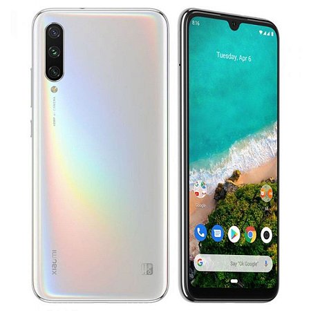 Celular Xiaomi Mi A3 64GB 4G Dual Sim Tela 6.08" Cam 48MP + 8MP 2MP 32MP -Branco