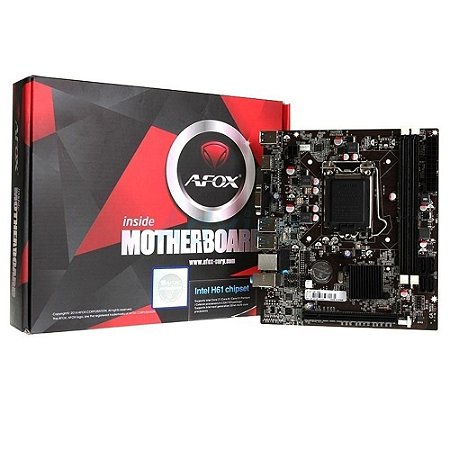 Placa Mãe 1155 Afox Ib75-Ma5 Ddr3 Vga Hdmi Usb 3.0 Som Rede