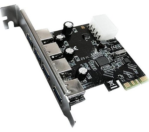 Placa PCI Ultimate PCI-Express 4 Portas USB 2.0