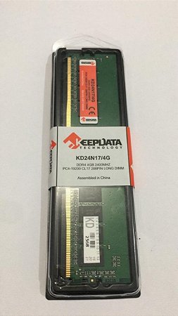 Memória RAM Desktop Keepdata KD16N11/4G, 4GB DDR3 1600MHz, PC3-12800, CL11, 1.5V, 240-Pin UDIMM