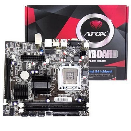 Placa Mãe Afox 775 Ddr3 Chipset Intel IG41-Ma7 Usb- Cga- 1 Pci