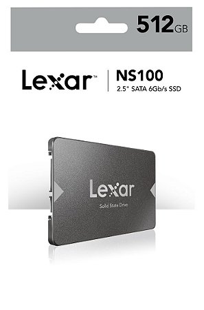 Hd Ssd Lexar 512 Gb Ns100 512 Gb 2.5" Sata Iii 6gb/s, Lns100-512rb