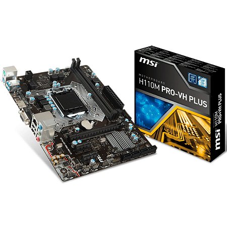 Placa Mãe Msi H110m Pro-Vh Plus S1151 Vga- Hdmi- Ddr4