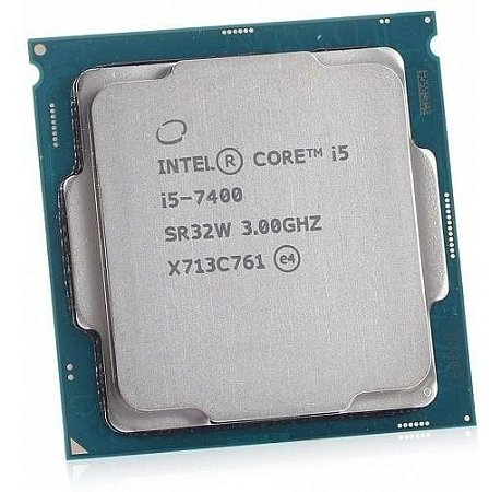 Processador Intel Core i5-7400, 3.00 GHz (Turbo até 3.50 GHz), 4 Núcleos, 6MB Cache, TDP 65W, LGA 1151, 7ª Geração, OEM